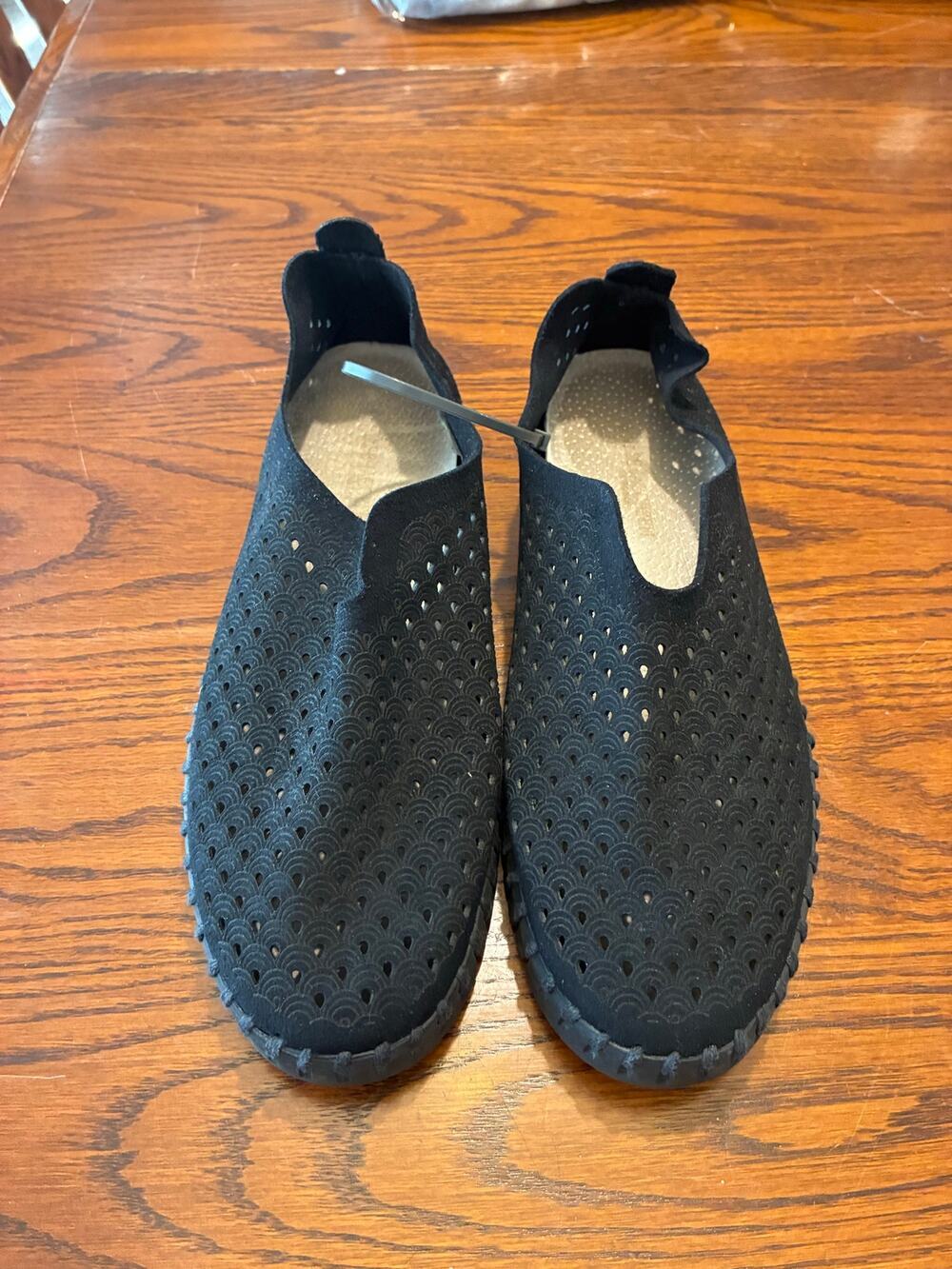 Ilse Jacobsen Tulip 139 Black Slip On Women's Size 38 US 7.5/8